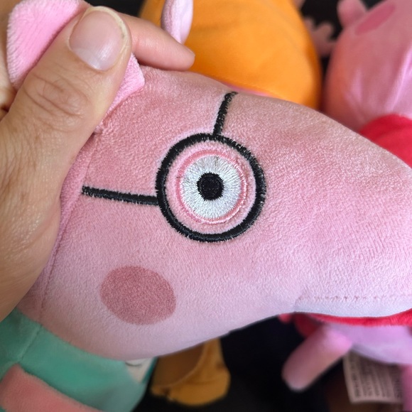Peppa pig family plush set of 3 Peppa daddy pig and mommy pig - Picture 11 of 11